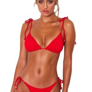 Red Women's Bikini Set